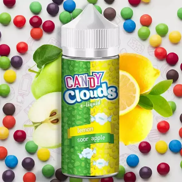 LEMON SOUR APPLE 100ML - CANDY CLOUDS