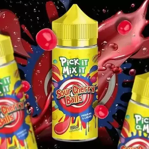 SOUR CHERRY BALLS 100ML - PICK IT MIX IT