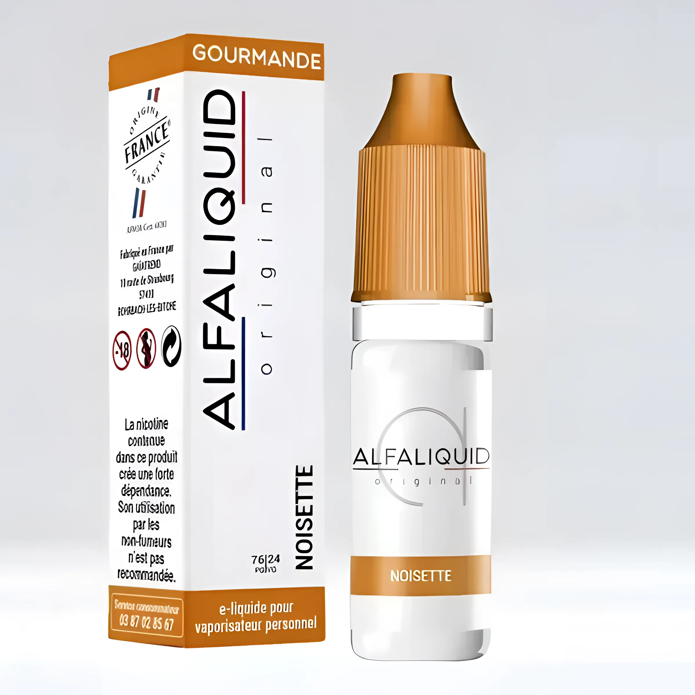Alfaliquid noisette eliquide gourmand