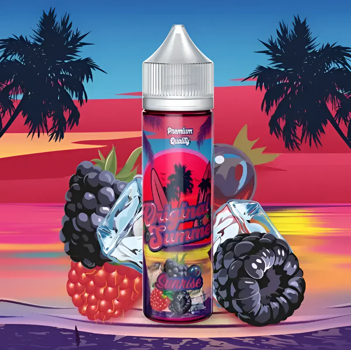 original summer sunrise 0mg 50ml eliquide fruite grand format