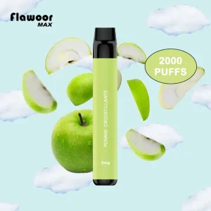puff jetable pomme croustillante 2000 puffs flawoor max
