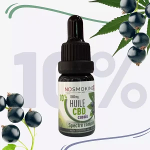 Huile cbd cassis 10% spectre complet 1000mg