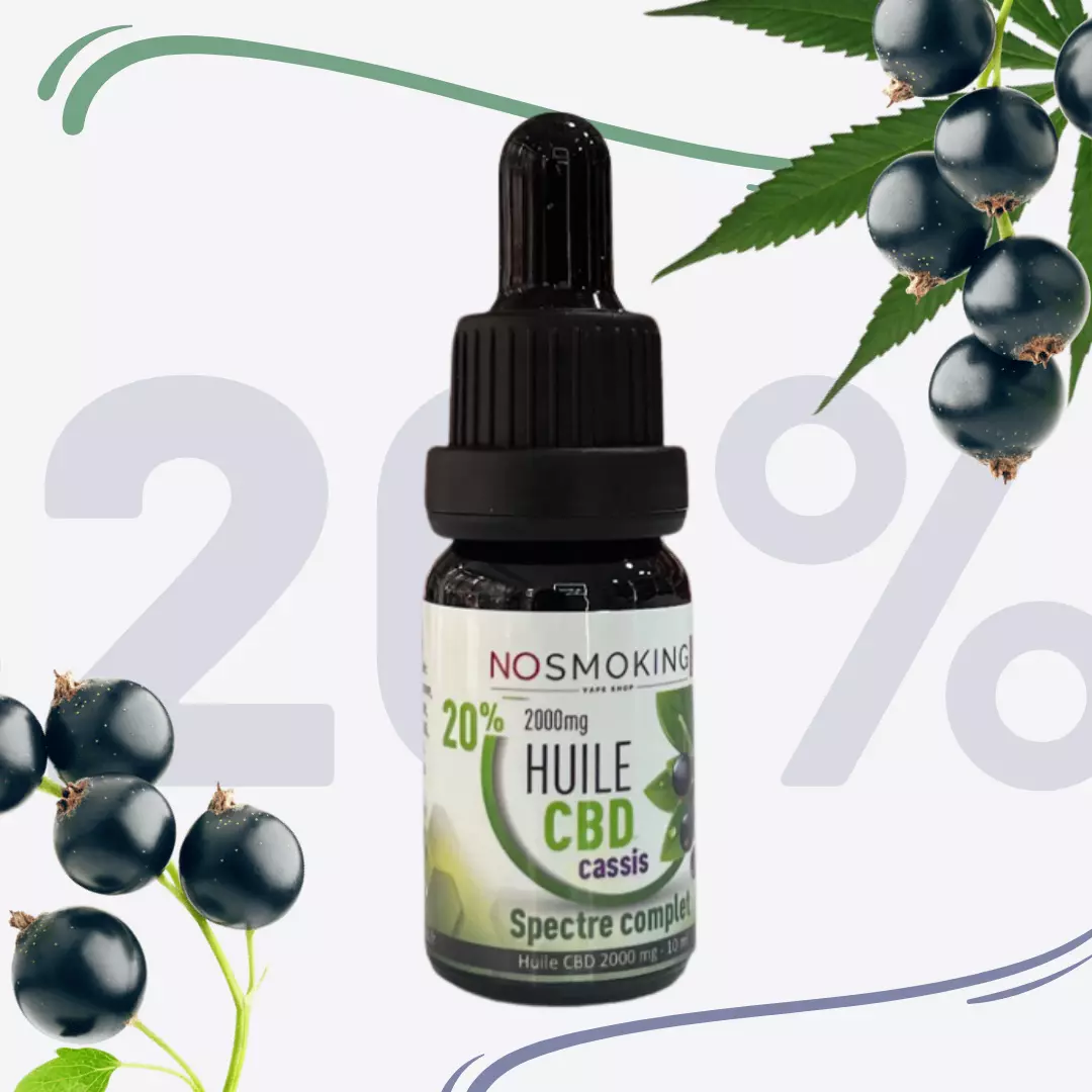 Huile cbd cassis 20%