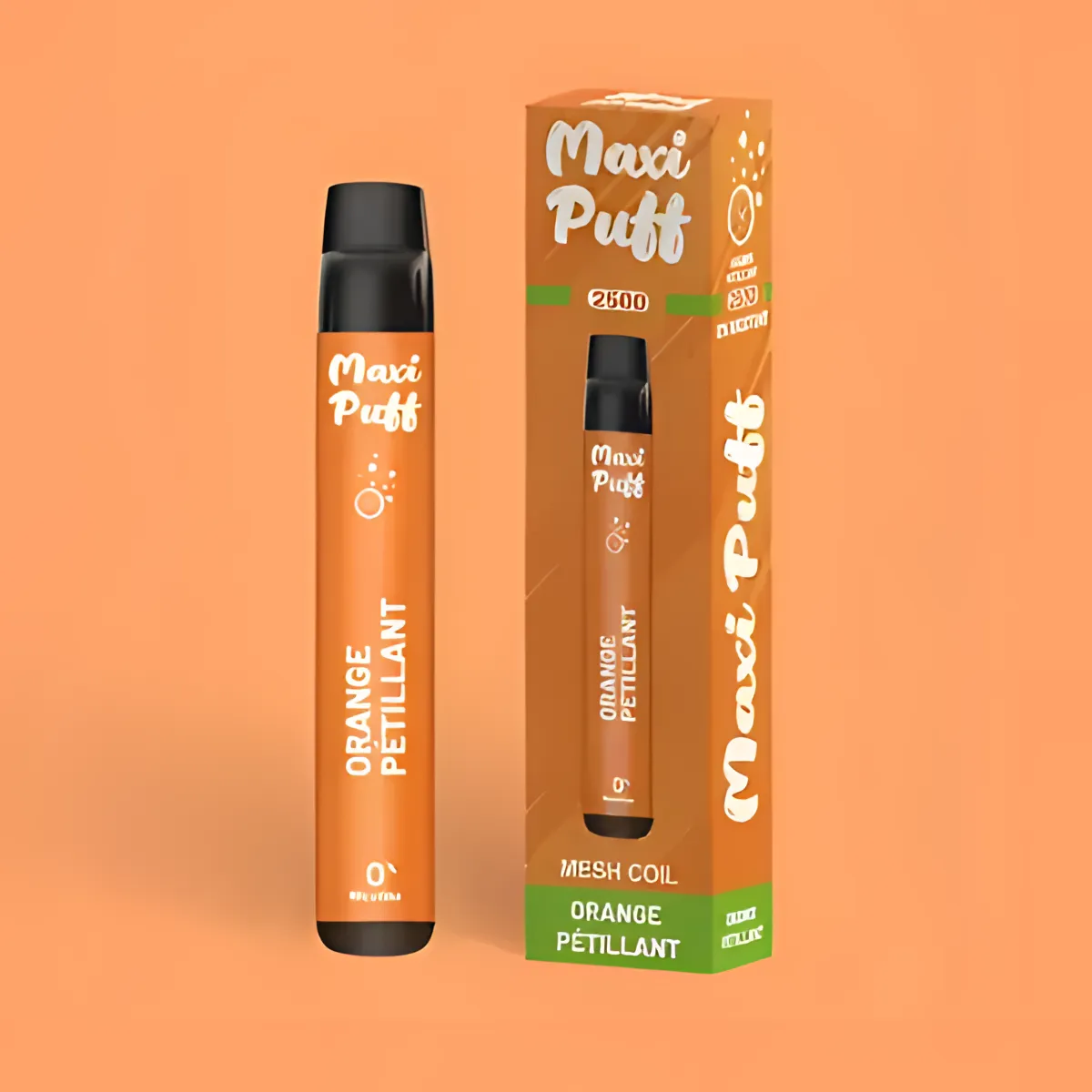 Orange petillante Maxi Puff