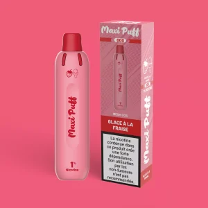 glace à la fraise maxi puff