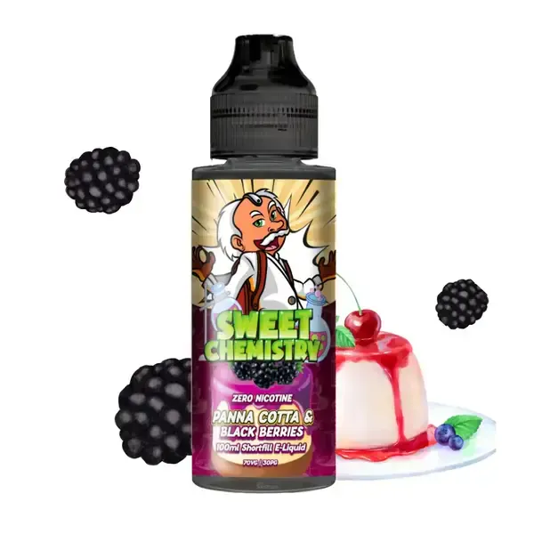 Panna Cotta Black Berries Sweet chemistry